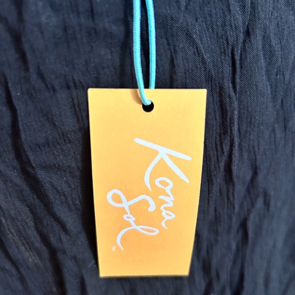 Women's Sleeveless Cover Up Maxi Duster - Kona Sol Black L/XL 12-16 - Picture 6 of 7